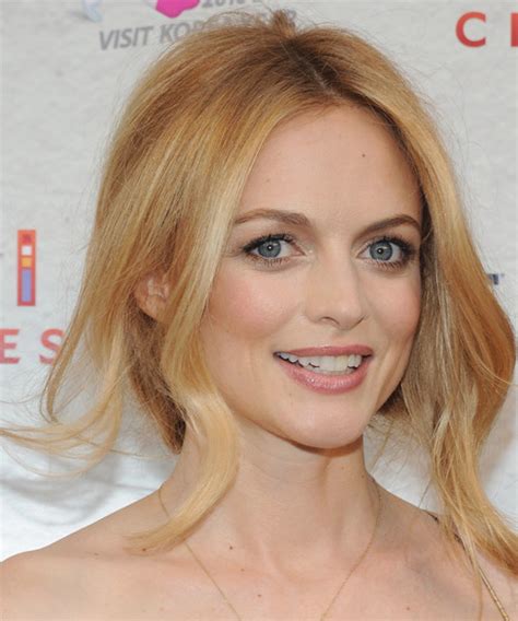Heather Graham Long Curly Formal Updo Hairstyle Copper Blonde Hair