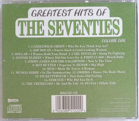 Cd Greatest Hits Of The Seventies Volume One Nové Ve Folii Aukro