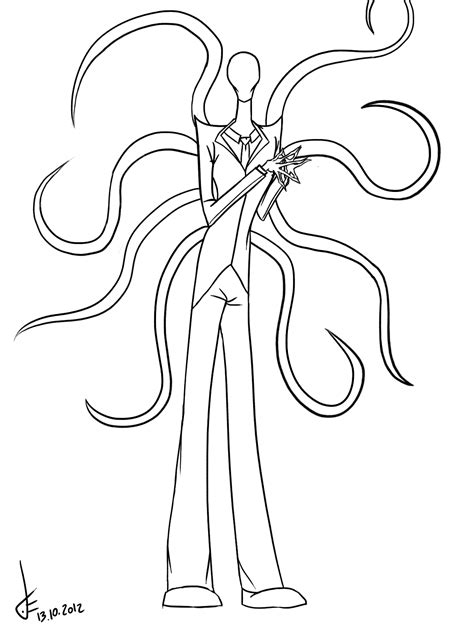 Slender Man Coloring Pages Coloring Pages