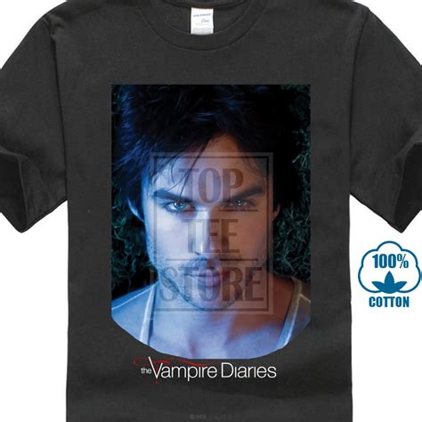 The Vampire Diaries Damon Photo Licensed Adult T Shirt In T Shirts From