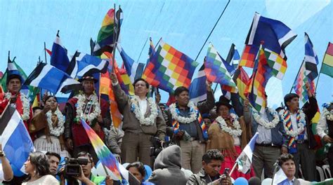 Marcha En Bolivia En Apoyo A Repostulación De Evo Morales Multimedia