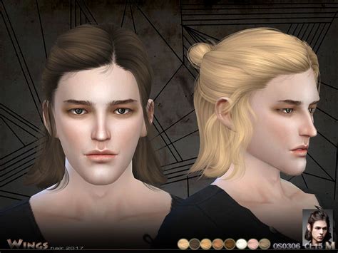 The Sims Resource Os0306 Mf Hair By Wings Sims ~ Sims 4 Hairs