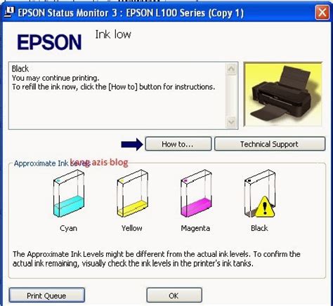 Tinta yang kering akan membuat tersumbatnya lubang penyemprotan tinta pada head catridge sehingga harus dilakukan power ink flushing namun untuk beberapa kasus power ink flushing tidak terlalu dibutuhkan. Cara Mengatasi Printer Epson Habis Tinta