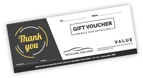 Thank You T Voucher Car Detailing Adelaide