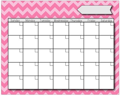 Calendar Printables Blank Calendar Notes Planner