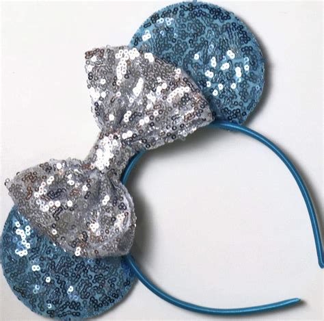Buy Clt Cinderella Inspired Minnie Mouse Ears Blue Mickey Mouse