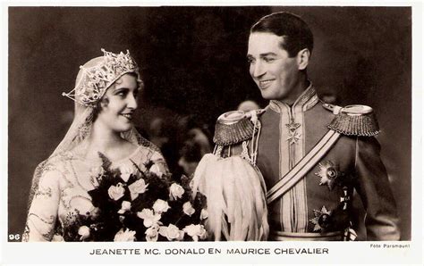 Maurice Chevalier And Jeanette Macdonald Jeanette Macdonald Jeanette