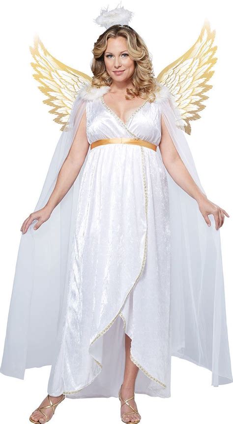 Heaven Sent Guardian Angel Christmas Halloween Costume Women Plus Size