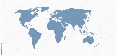 World Map Vector Template Worldwide Info Graphic Stock Vector Adobe