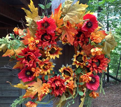 Autumn Sunflower Wreath With Images Fall Wreaths Wreaths Outdoor
