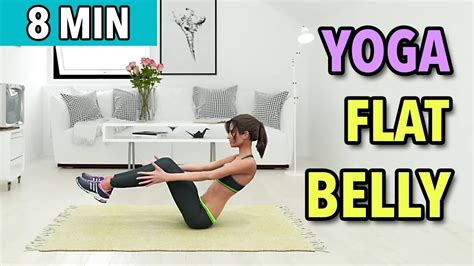 8 Min Easy Yoga For A Flat Stomach Youtube