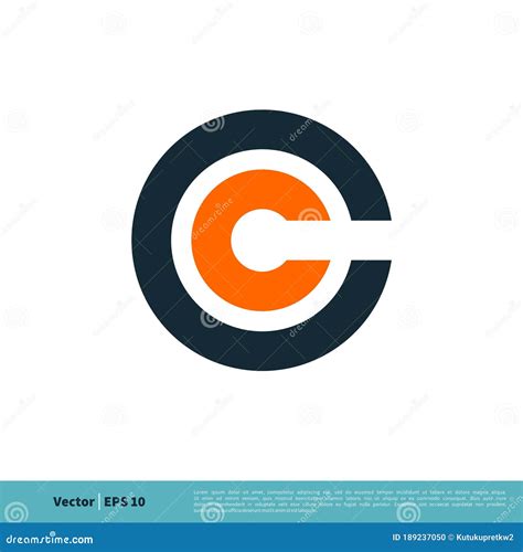 Letter C Circle Icon Vector Logo Template Illustration Design Vector