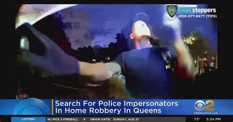 Police Impersonators Suspected In Queens Home Robbery Cbs New York