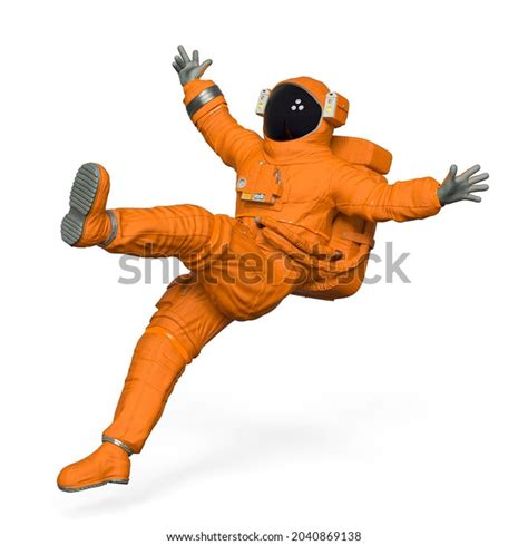 Astronaut Falling Down 3d Illustration Stock Illustration 2040869138