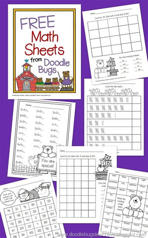 These free kindergarten worksheets are the perfect spring activities for kindergarteners. FREE K-1st Grade Math Worksheets - Homeschool Giveaways
