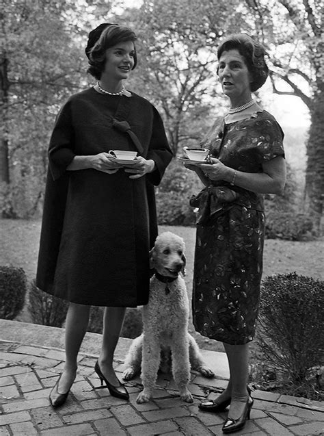 First Lady Jacqueline Kennedy And Her Mother Janet Auchincloss
