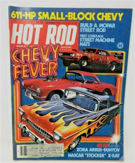 Hot Rod Magazine September 1978 611 Hp Small Block Chevy Ebay
