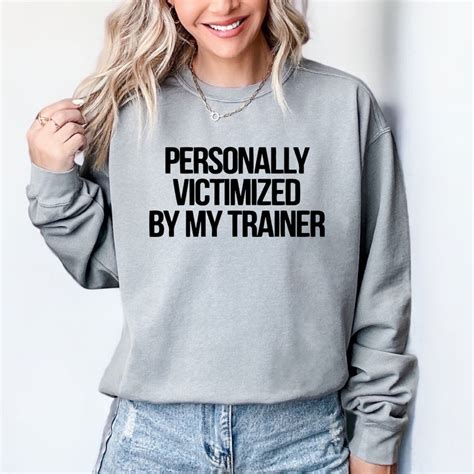 personally victimized by my trainer comfort colors t shirt funny workout shirt gym life tee