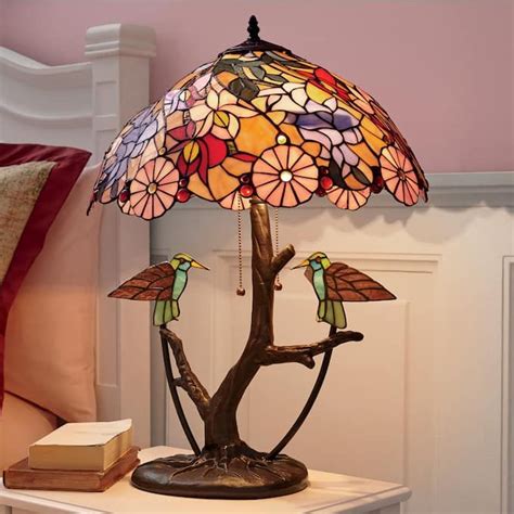 Stained Glass Hummingbird Table Lamp Stained Glass Table Lamps