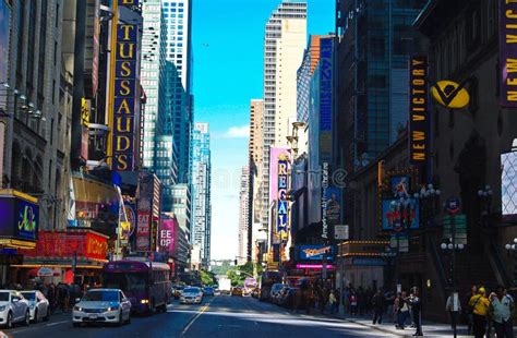 View Of Broadway In New York Editorial Stock Photo Image Of Midtown
