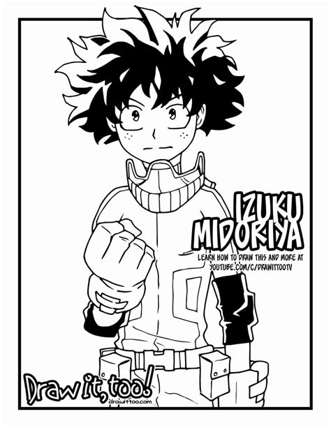 Deku Coloring Pages Coloring Home