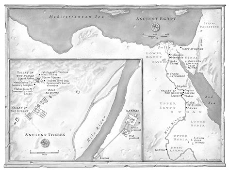 24 Egypt Map Thebes Png