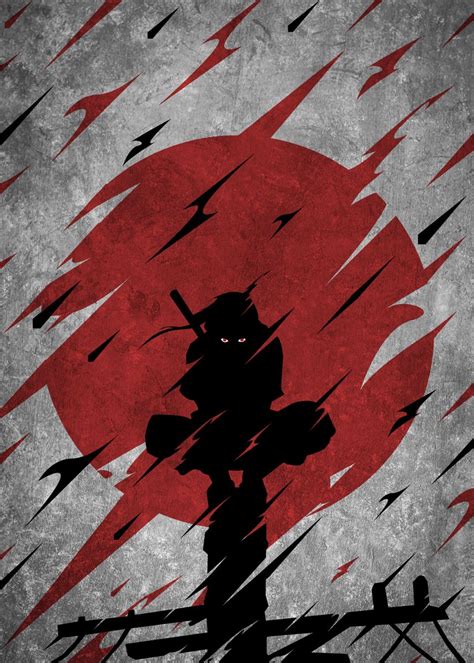 Itachi Poster By Qreative Displate In 2021 Itachi Poster Prints