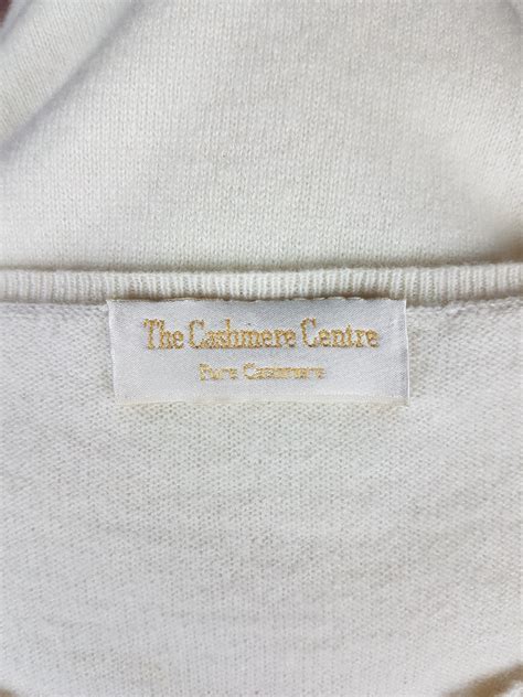The Cashmere Centre Cream Cashmere Jumper Softtouch Cashmere