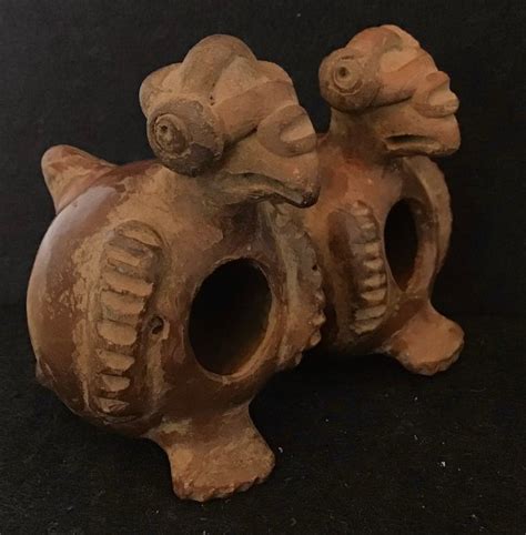 Tumaco La Tolita Pottery Double Vessel With Two Birds Of Catawiki