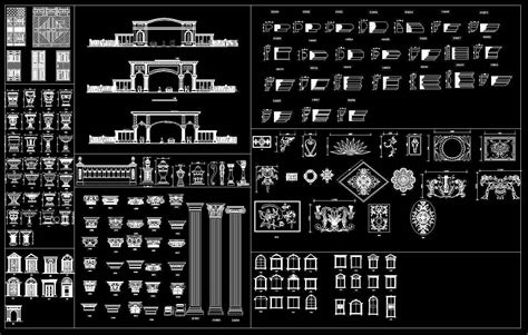 Architectural Decorative Blocks Free Autocad Blocks And Drawings
