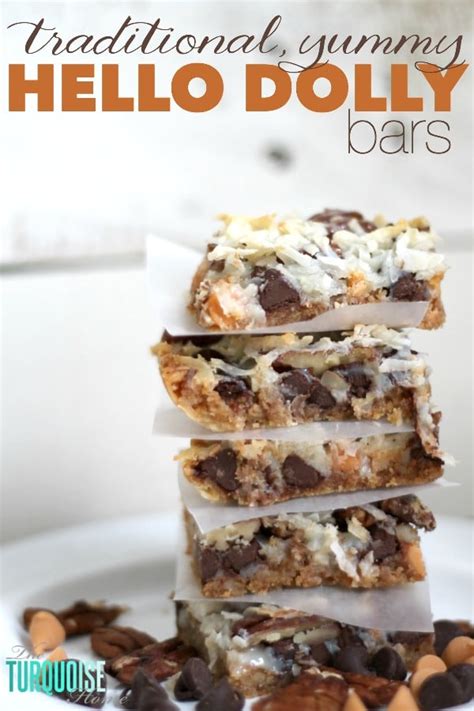 Traditional Yummy Hello Dolly Bars The Turquoise Home