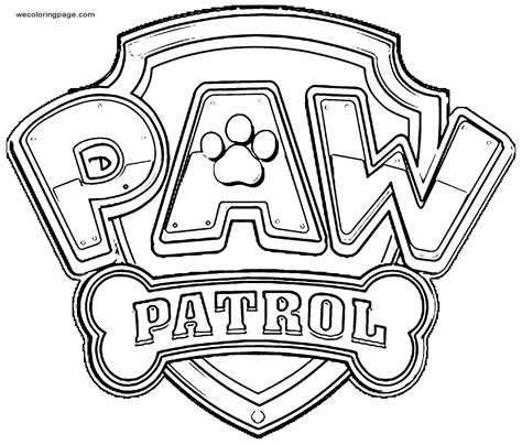 Paw Patrol Logo Coloring Page Sketch Coloring Page Images And Photos