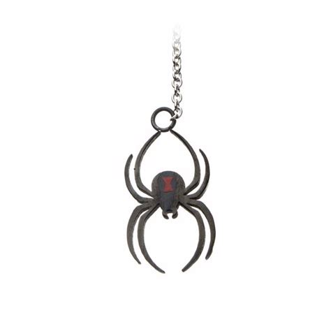 Marvel Black Widow Spider Necklace Clothing Zing Pop Culture
