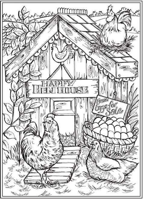 This is country coloring pages templates photo images pictures. 6 Farm Life Coloring Pages - Stamping