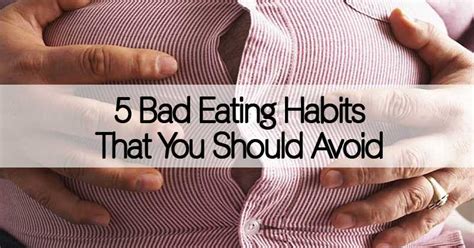 5 Eating Habits To Avoid Healthy Holistic Living