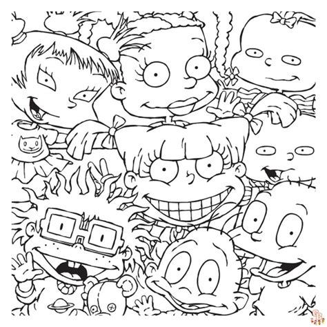 Páginas para colorir Rugrats Folhas imprimíveis gratuitas para crianças