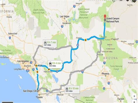 Best Route For San Diego To Grand Canyon Road Trip Triphobo