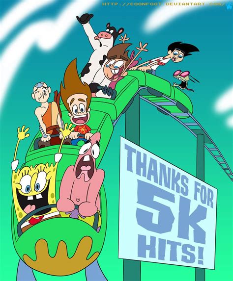 5k Views Coaster By Coonfoot On Deviantart Nickelodeon Cartoons