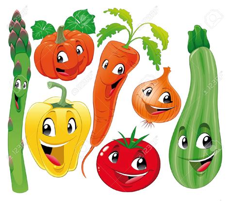 10 Dibujos De Verduras Y Frutas Para Niños