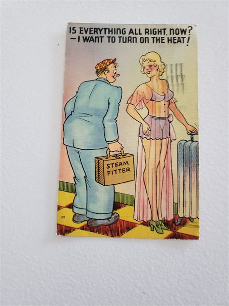 Vintage Lot Of Humorous Postcards Antique Adult Humor Etsy