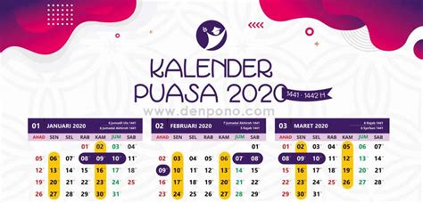 Download Kalender Jadwal Puasa Wajib Dan Sunnah 2020 14411442