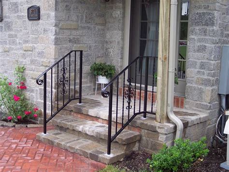Aluminum hand railing for stairs or porch. Aluminum Porch Railings Ideas Bistrodre - Get in The Trailer