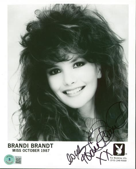 Brandi Brandt Playboy Love XX Signed 8x10 Promo Sexy Photo BAS