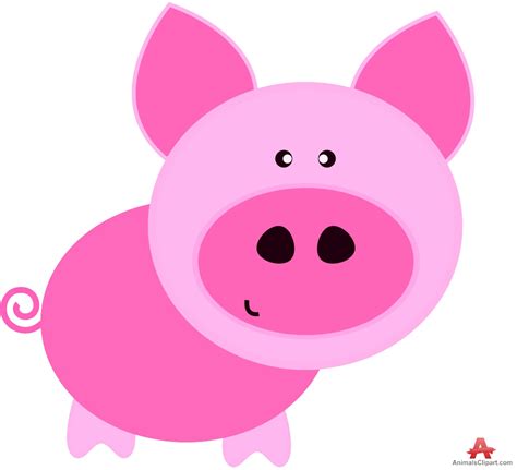 Pink Pig Clip Art Library