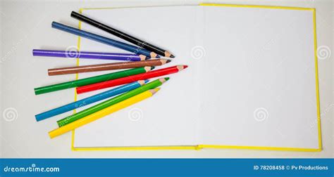 All For Children Creativity Pencils Scissors Colored Paper Stock