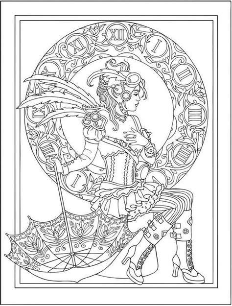 Print me out and colour me in 3 coloring books color me. Steampunk Aesthetic Designs Adult Coloring Pages