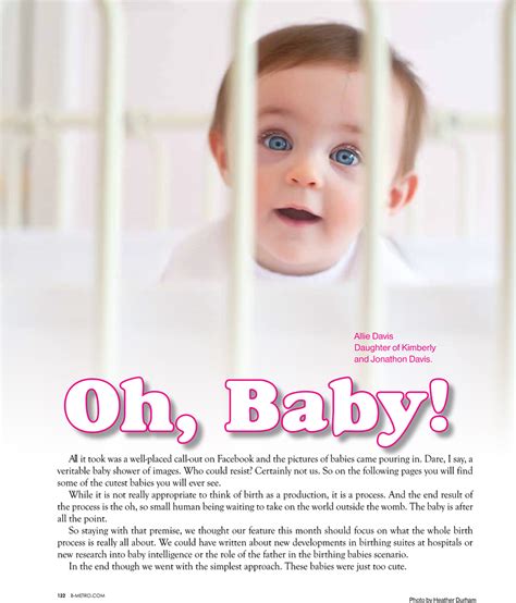 B Metro Magazine Cutest Baby Contest