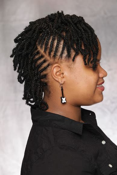 Nubian Twist Cornrow Mohawk Natural Hair Style