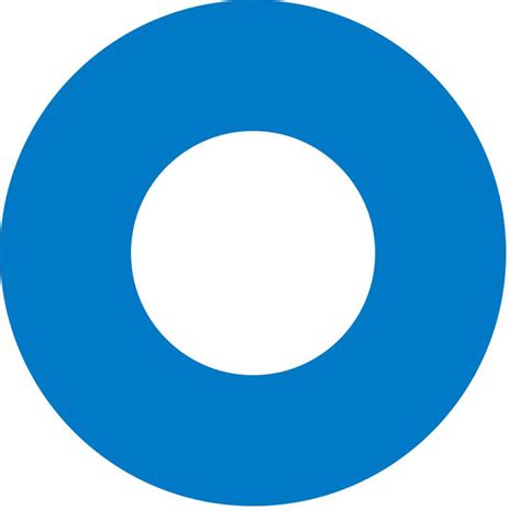 An Image Of A Blue And White Circle