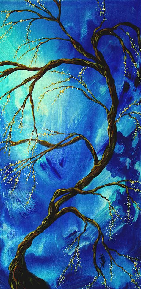 Abstract Art Asian Blossoms Original Landscape Painting